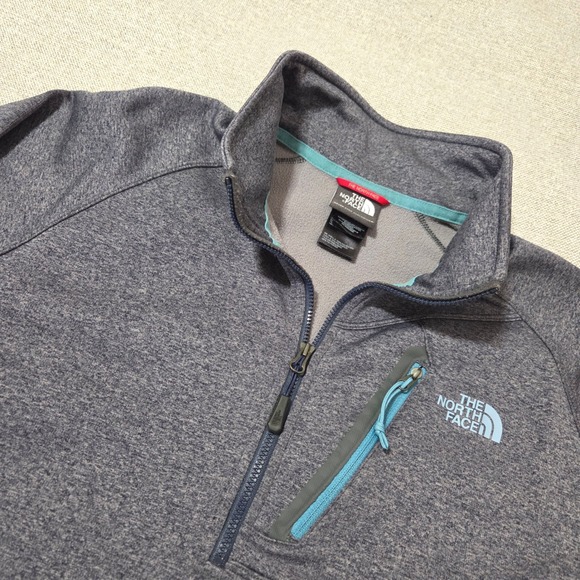 The North Face Quarter Zip Pullover Long Sleeve Jacket Outdoors Hiking Men's M - Picture 1 of 7